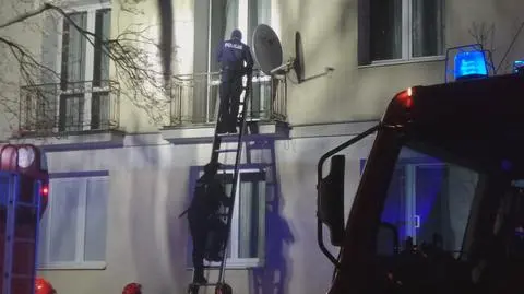 Domowa interwencja. Policjanci musieli wejść przez balkon