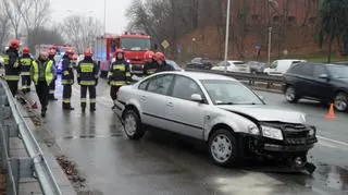 Kolizja na Wisłostradzie