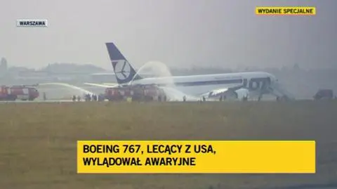 Awaryjne lądowanie na Lotnisku Chopina