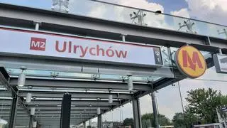 Stacja metra Ulrychów tuż przed otwarciem