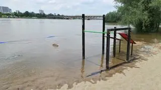 Fala wezbraniowa na Wiśle w Warszawie