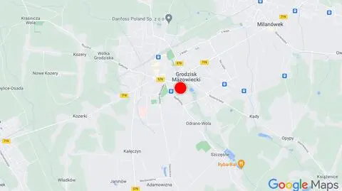 Zderzenie auta i pociągu w Grodzisku Mazowieckim