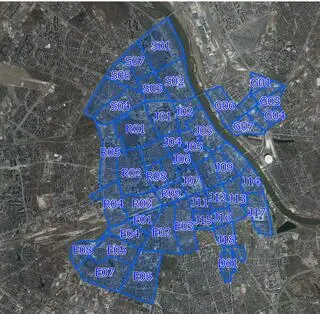 Mapa obszarów do abonamentu obszarowego