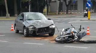 Kolejny wypadek na mokotowskim skrzyżowaniu