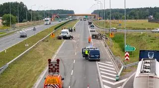 Trzy auta zderzyły się pod Garwolinem