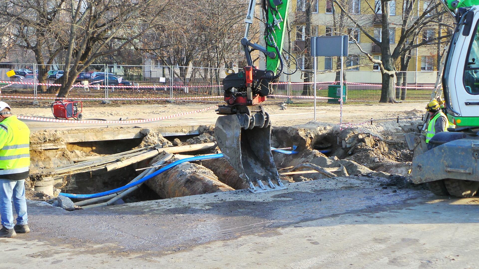 Czwartkowe prace po awarii na Sadybie