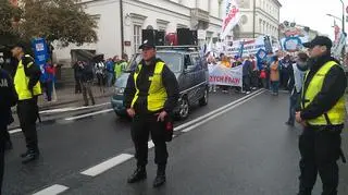 Manifestacja na Miodowej