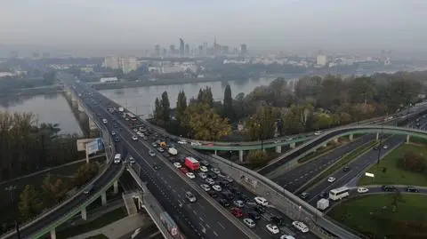 Trasa Łazienkowska w korku