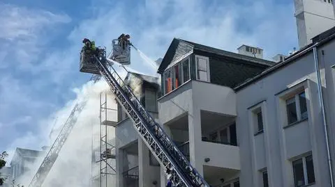 Pożar w bloku na Ursynowie