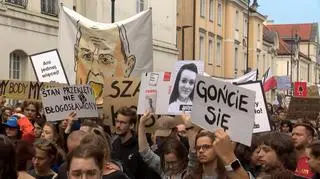 Protest w Warszawie po śmierci ciężarnej Doroty