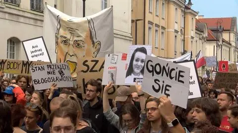 Protest w Warszawie po śmierci ciężarnej Doroty