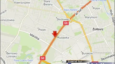 Pożar samochodu na trasie S8. Bardzo duże utrudnienia
