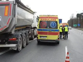 Zderzenie czterech pojazdów w Sękocinie Starym