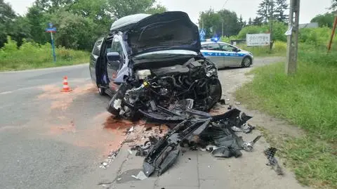 Wypadek na Targówku, pasażer w szpitalu