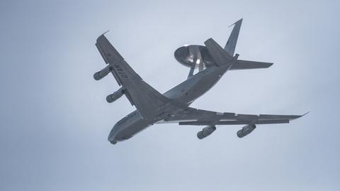 AWACS przeleciał nad Warszawą