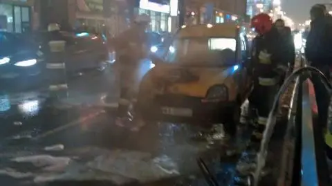 Renault stanęło w ogniu 