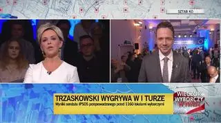 Rozmowa z Trzaskowskim po ogłoszeniu wyników