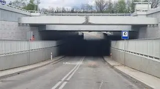 Uszkodzony tunel w Sulejówku