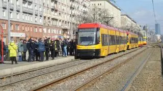 Tramwaje stanęły na Grójeckiej