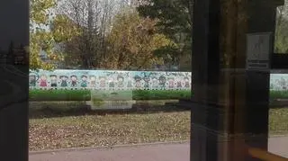 Zniszczony mural na Targówku