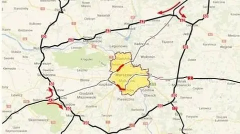 Ulotka dla kierowców tirów: tak ominą most Grota