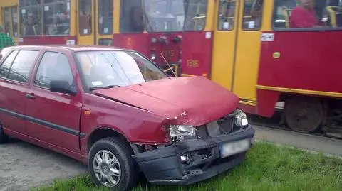 Poranna kolizja w centrum zablokowała tramwaje