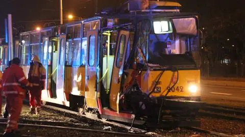 Zderzenie tramwajów przy Parku Traugutta. Jedna osoba ranna