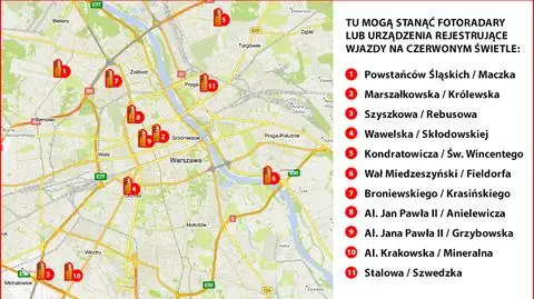 652 razy na czerwonym. Będzie więcej kamer i radarów