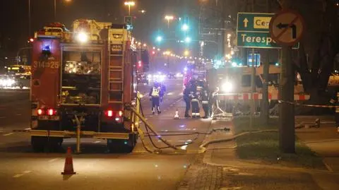 Ulatniający się gaz zablokował ruch na Sobieskiego