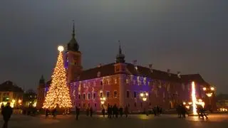 Choinka na placu Zamkowym