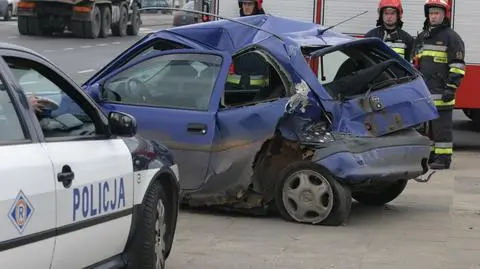 Wypadek na Radzymińskiej. Zakorkowany wyjazd z Warszawy