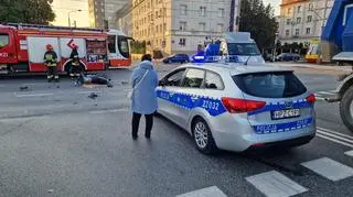 W wypadku ucierpiał motocyklista 