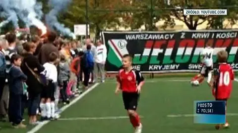 Wyzwiska i race na meczu 9-latków