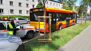 Zderzenie samochodu z autobusem