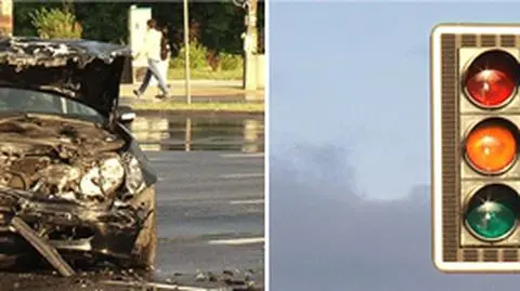 Kolizja w trakcie awarii. Zablokowane skrzyżowanie
