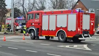 Zderzenie dwóch aut w Wilanowie