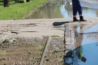 Awaria wodociągowa w alei Waszyngtona