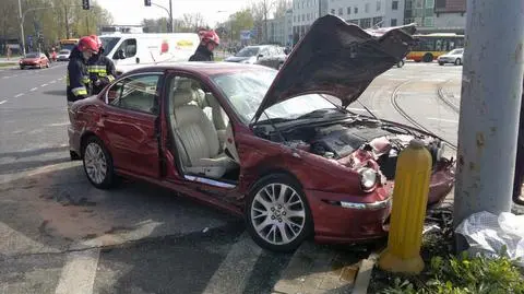 Wypadek na rogu Górczewskiej i Powstańców Śląskich