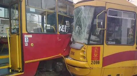 Zderzenie tramwajów na rondzie Waszyngtona