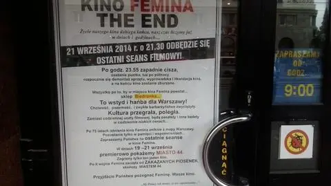 Bilety na ostatni seans w Feminie wykupione. "Może będzie dodatkowy"