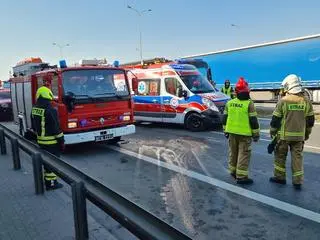 Wypadek na Południowej Obwodnicy Warszawy