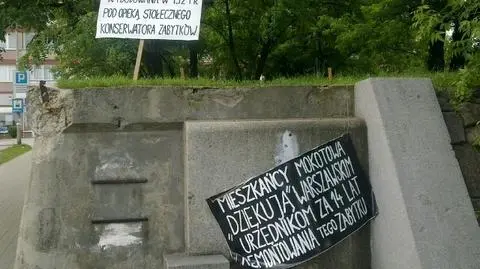 Mokotów dziękuje za "opiekę" nad zabytkiem