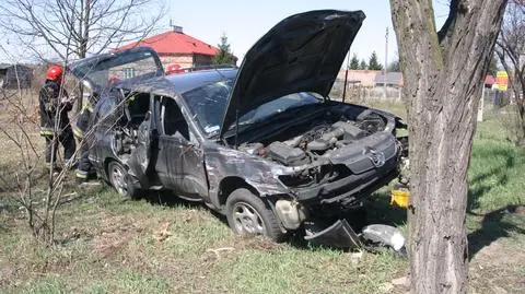 Peugeot w latarnię, latarnia w autobus. Efekt domina w Falenicy