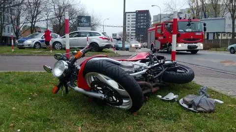 Zderzenie motocykla z fordem