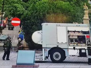 Akcja policja na Krakowskim Przedmieściu