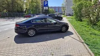 Miejsca parkingowe wzdłuż ulicy Międzynarodowej