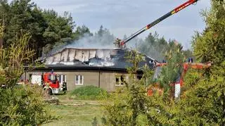 Pożar stolarni w Paulinowie 