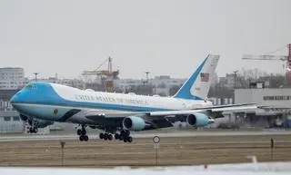 Prezydencki boeing 747 na Lotnisku Chopina