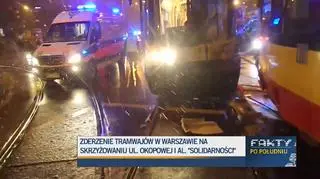 "Jeden tramwaj wypadł z torów"