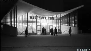 Stacja kolejowa Warszawa - Powiśle, 1963 r.